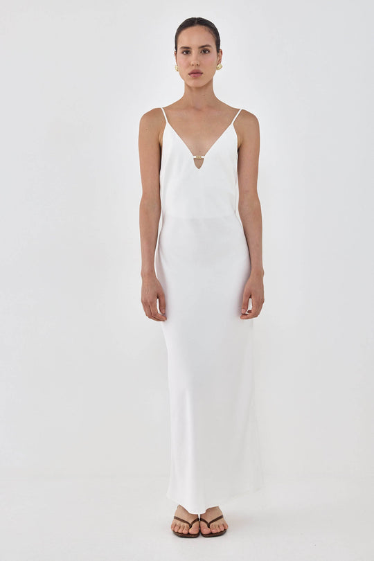 Satin Slip Maxi Dress - Dé Rococo