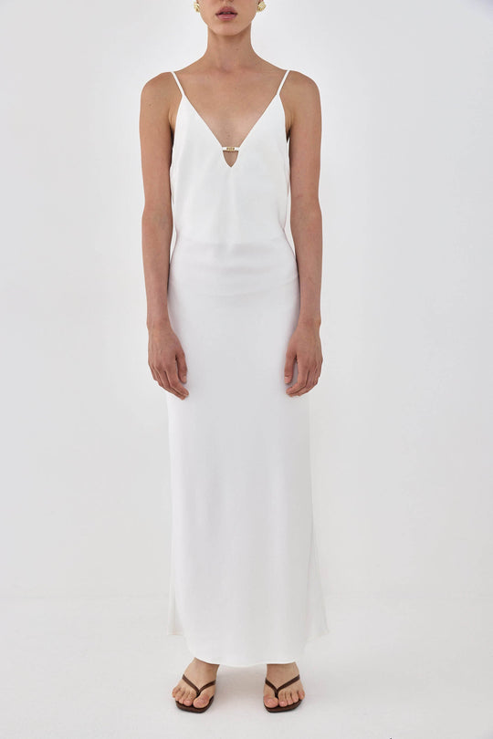 Satin Slip Maxi Dress - Dé Rococo