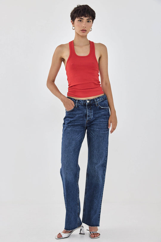 Deep Scoop Racer Tank Top - Dé Rococo