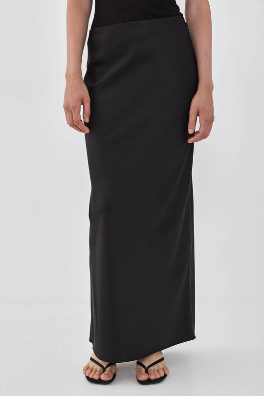 Satin Slip Maxi Skirt - Dé Rococo