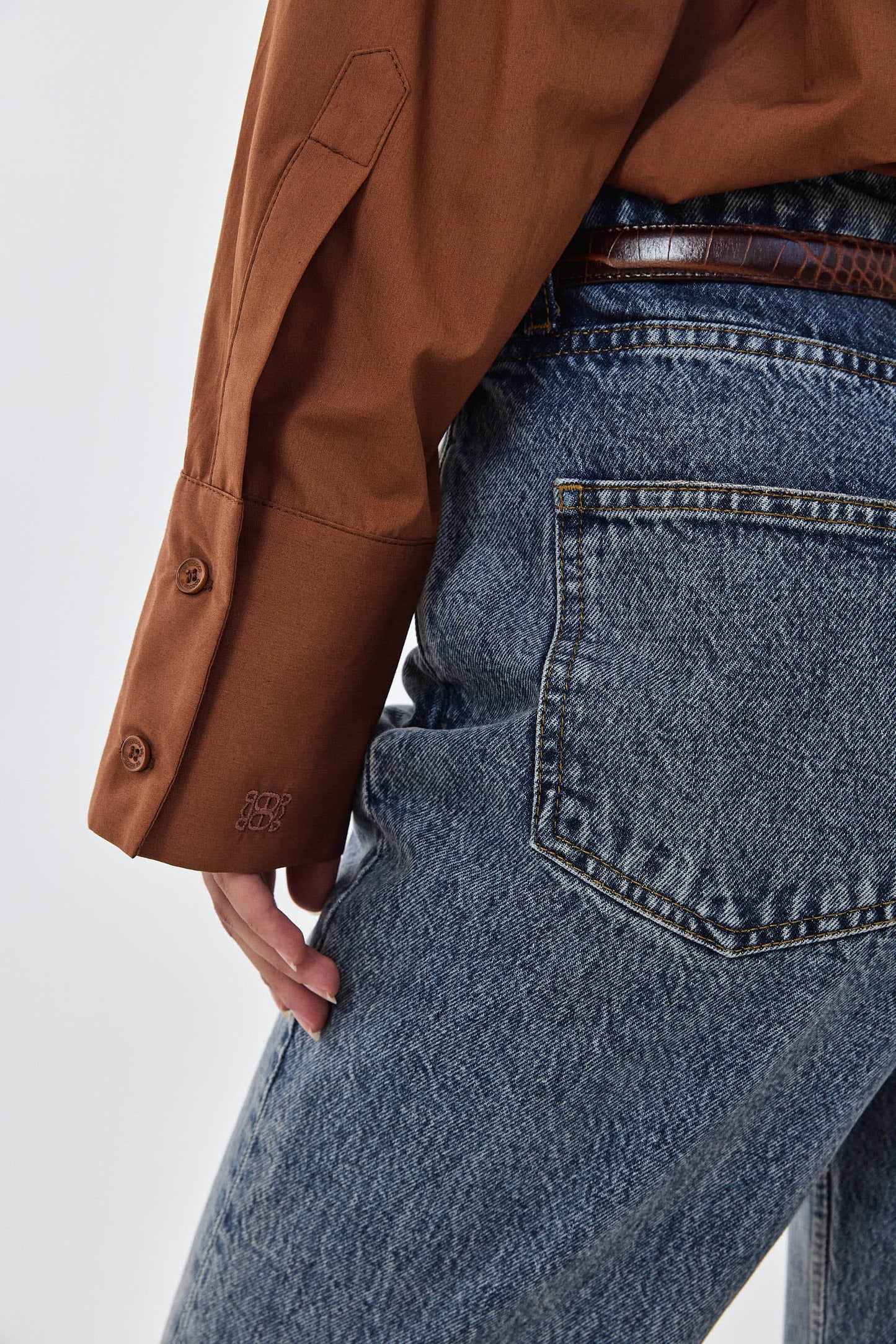 Oversized Poplin Button Down Shirt - Dé Rococo