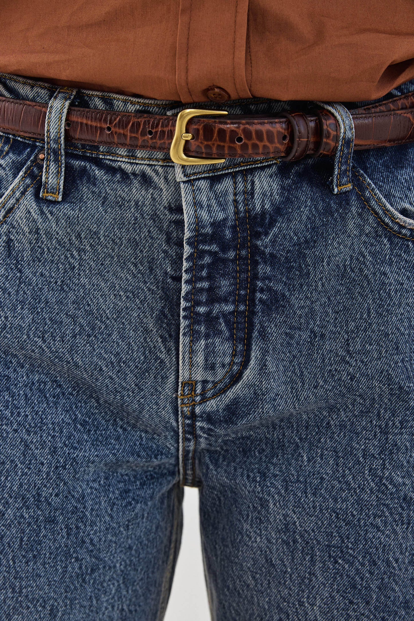 No.10| Low Rise Full Length Denim - Dé Rococo