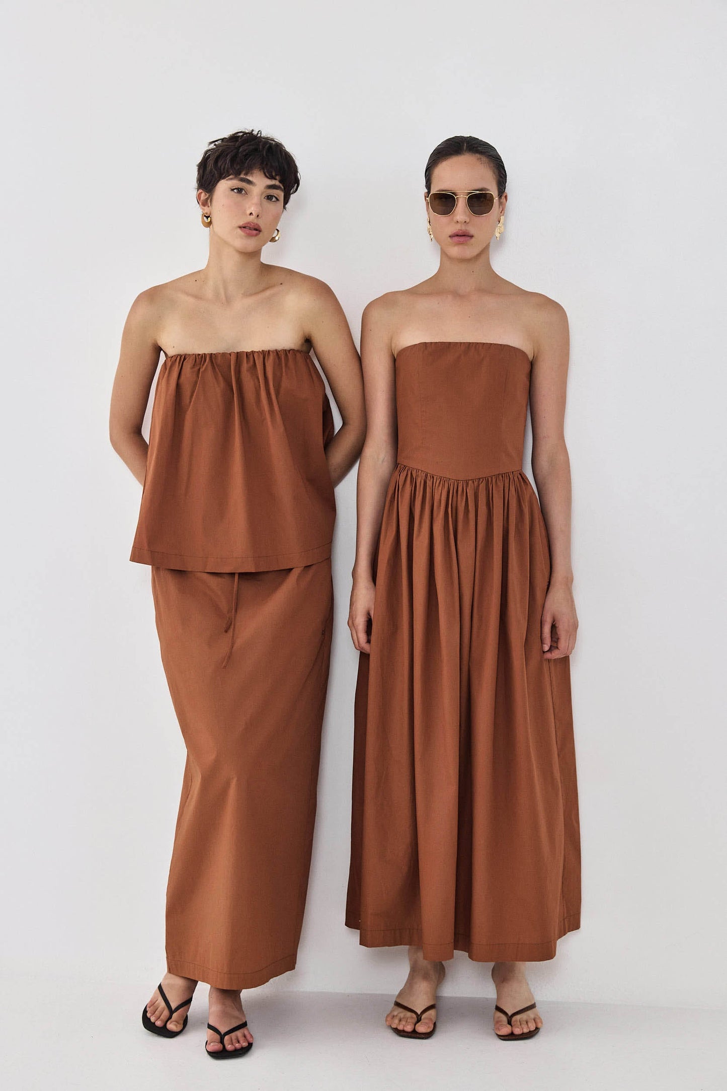 Strapless Poplin Top - Dé Rococo