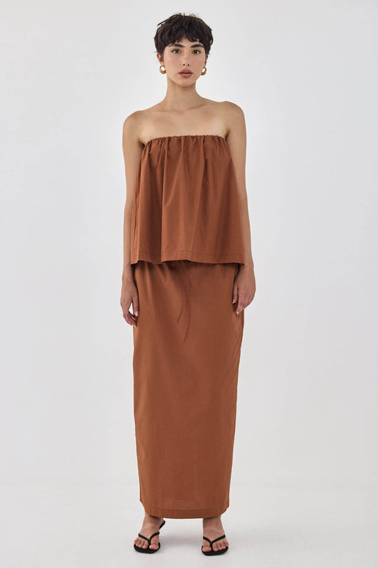 Strapless Poplin Top - Dé Rococo