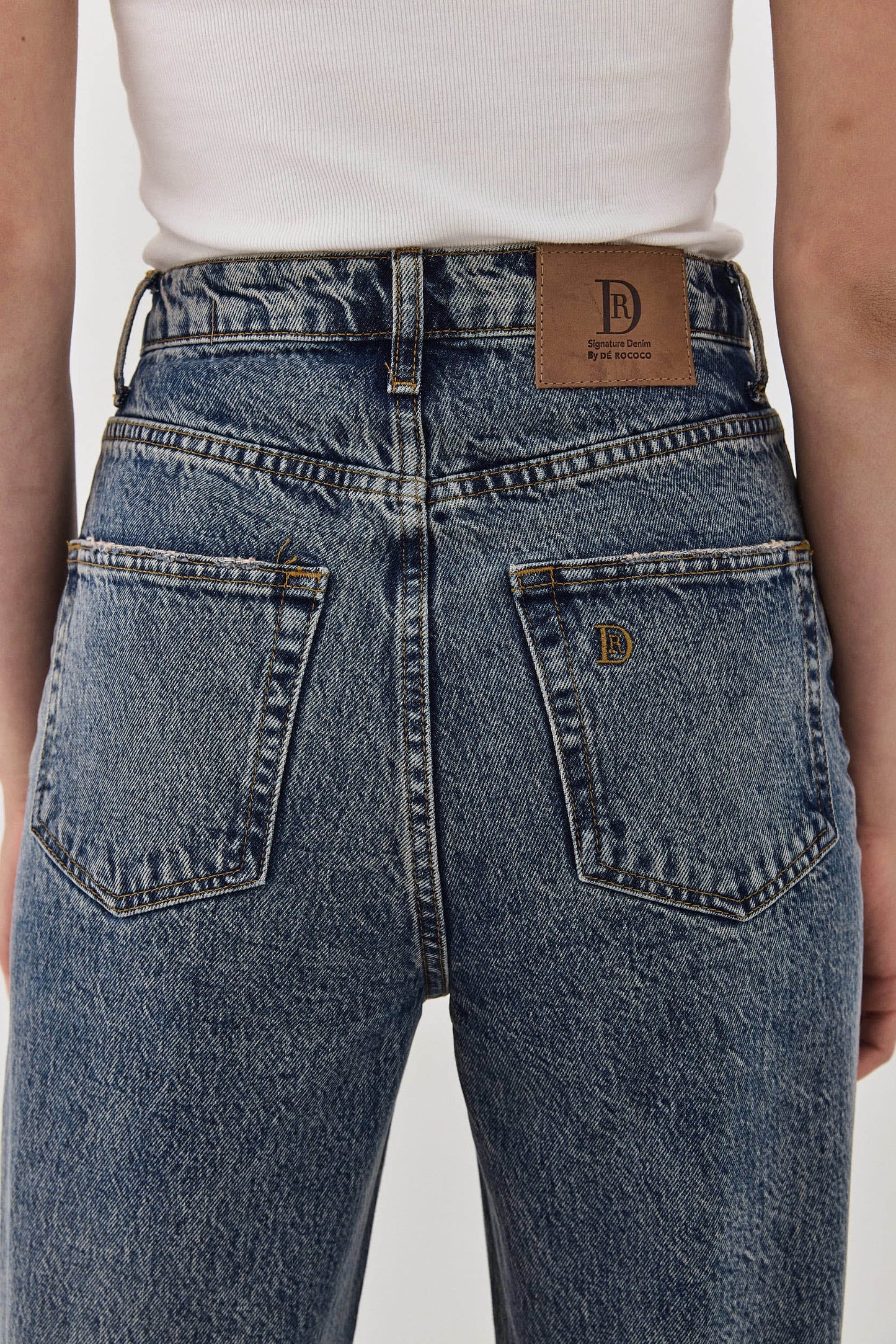 No.8| High Waisted Wide Leg Denim - Dé Rococo