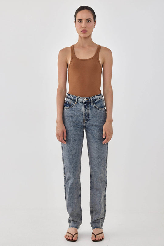 Deep Scoop Thin Straps Tank Top - Dé Rococo