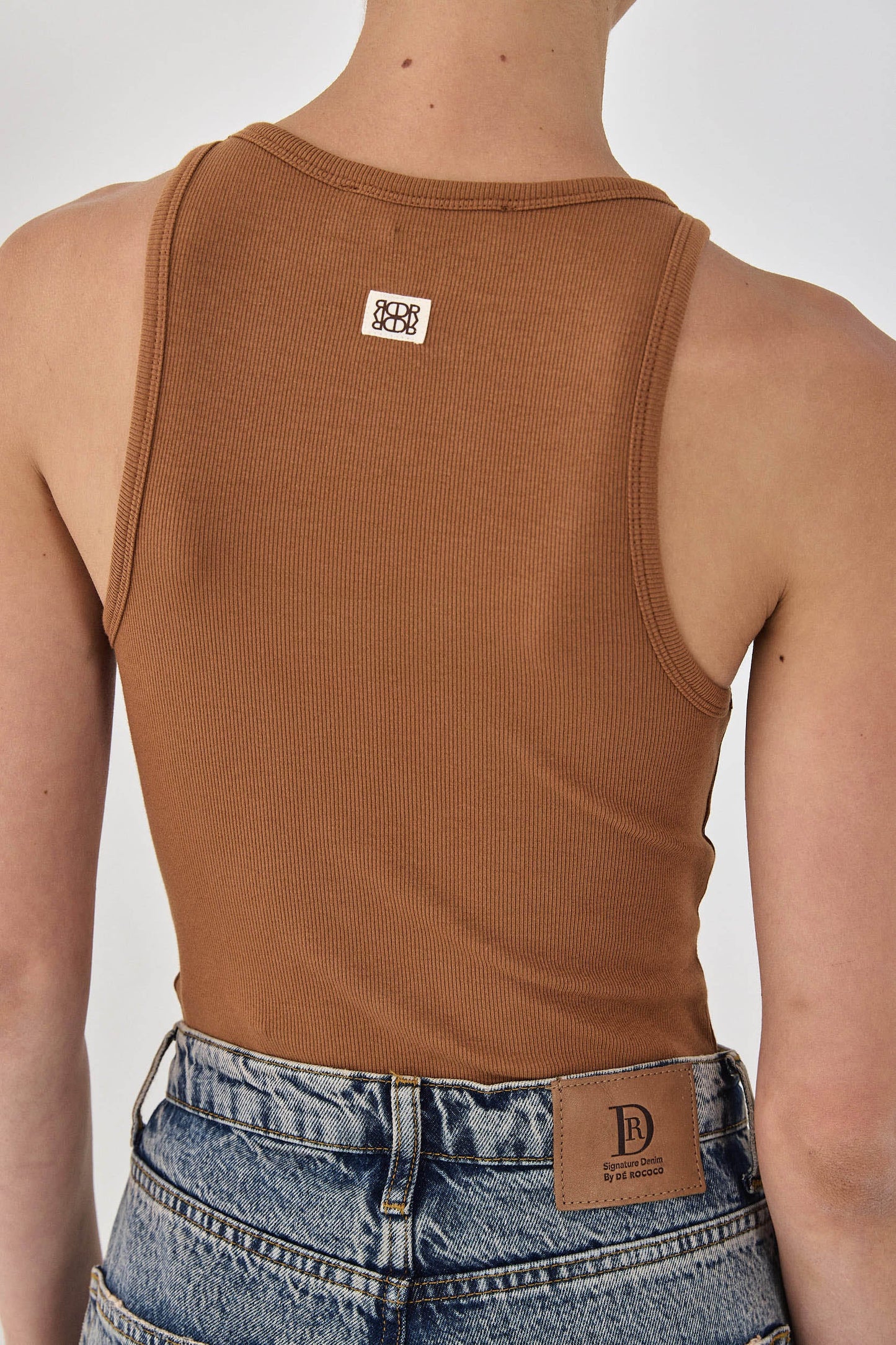 Deep Scoop Thin Straps Tank Top