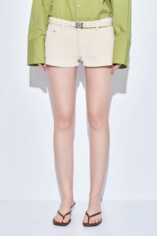 Low Rise Micro Mini Corduroy Shorts - Dé Rococo