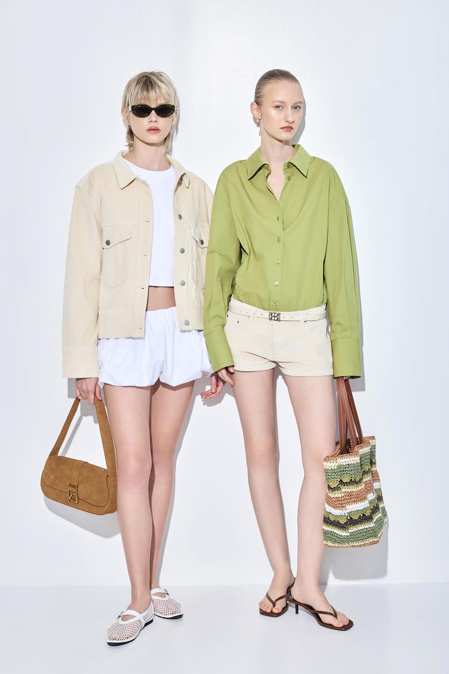 Low Rise Micro Mini Corduroy Shorts - Dé Rococo