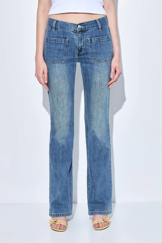 No.17| Mid Rise Bootcut Denim - Dé Rococo