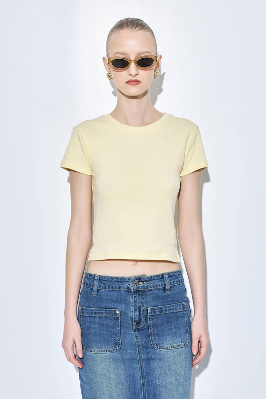 Crew Neck Baby Tee - Dé Rococo