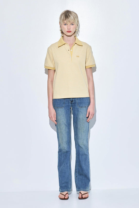 Heavy Cotton Short Sleeved Polo Shirt - Dé Rococo