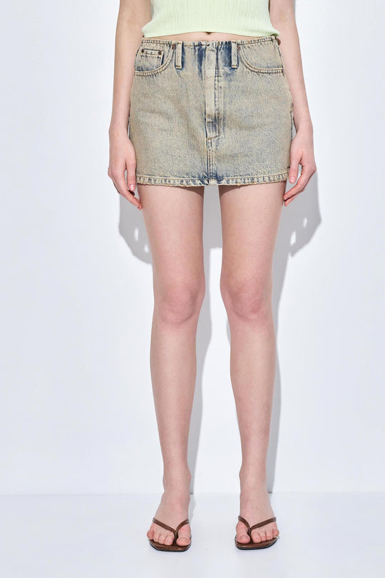 Denim Micro Mini Skirt - Dé Rococo