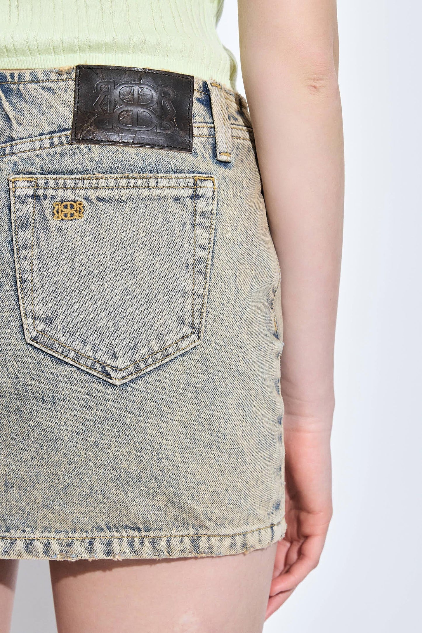 Denim Micro Mini Skirt - Dé Rococo