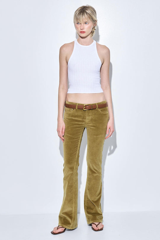 Ribbed Crew Neck Tank Top - Dé Rococo