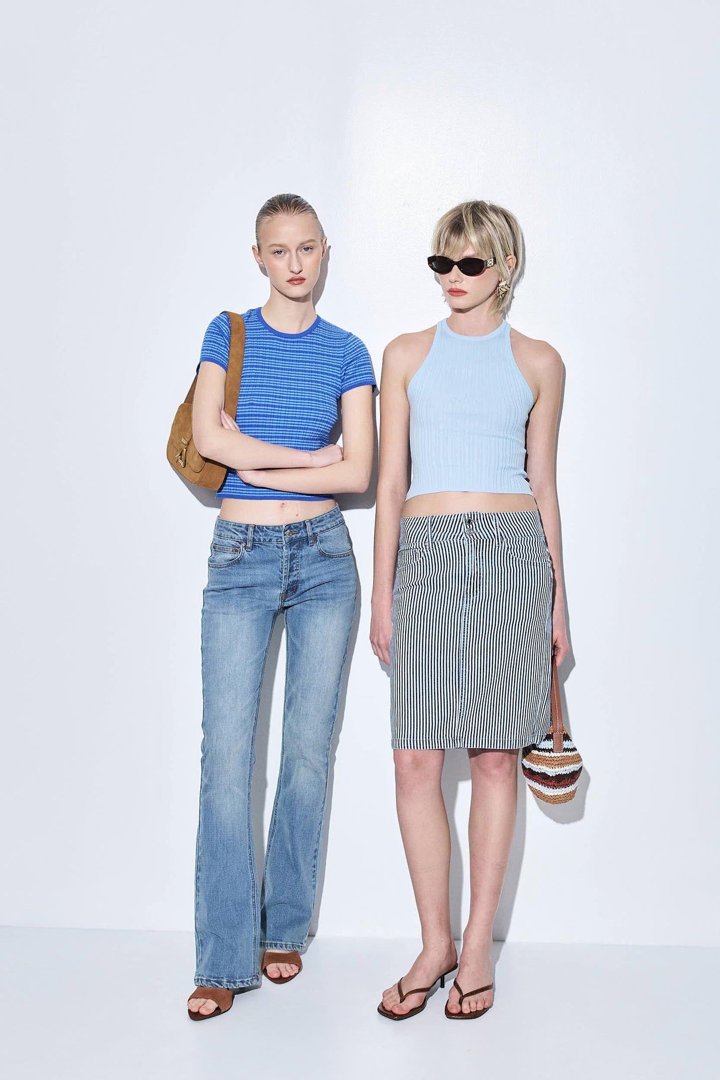 Ribbed Crew Neck Tank Top - Dé Rococo