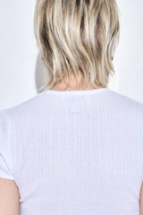 Ribbed Crew Neck Tee