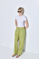 Ribbed Crew Neck Tee