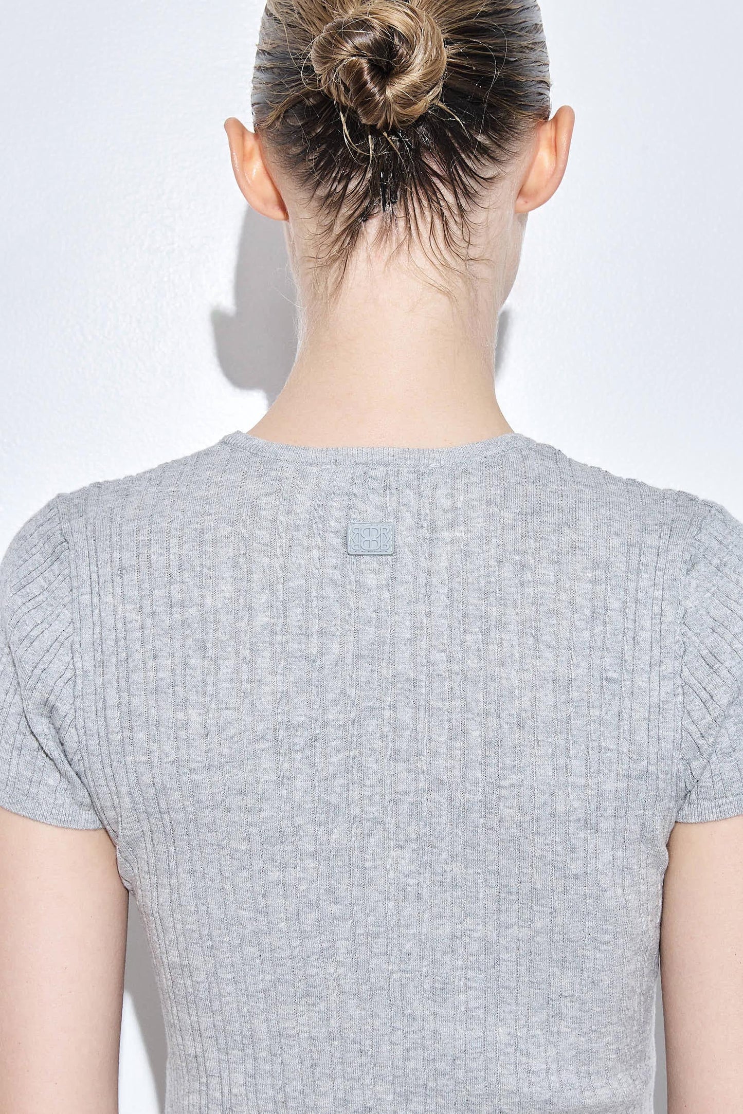 Ribbed Crew Neck Tee