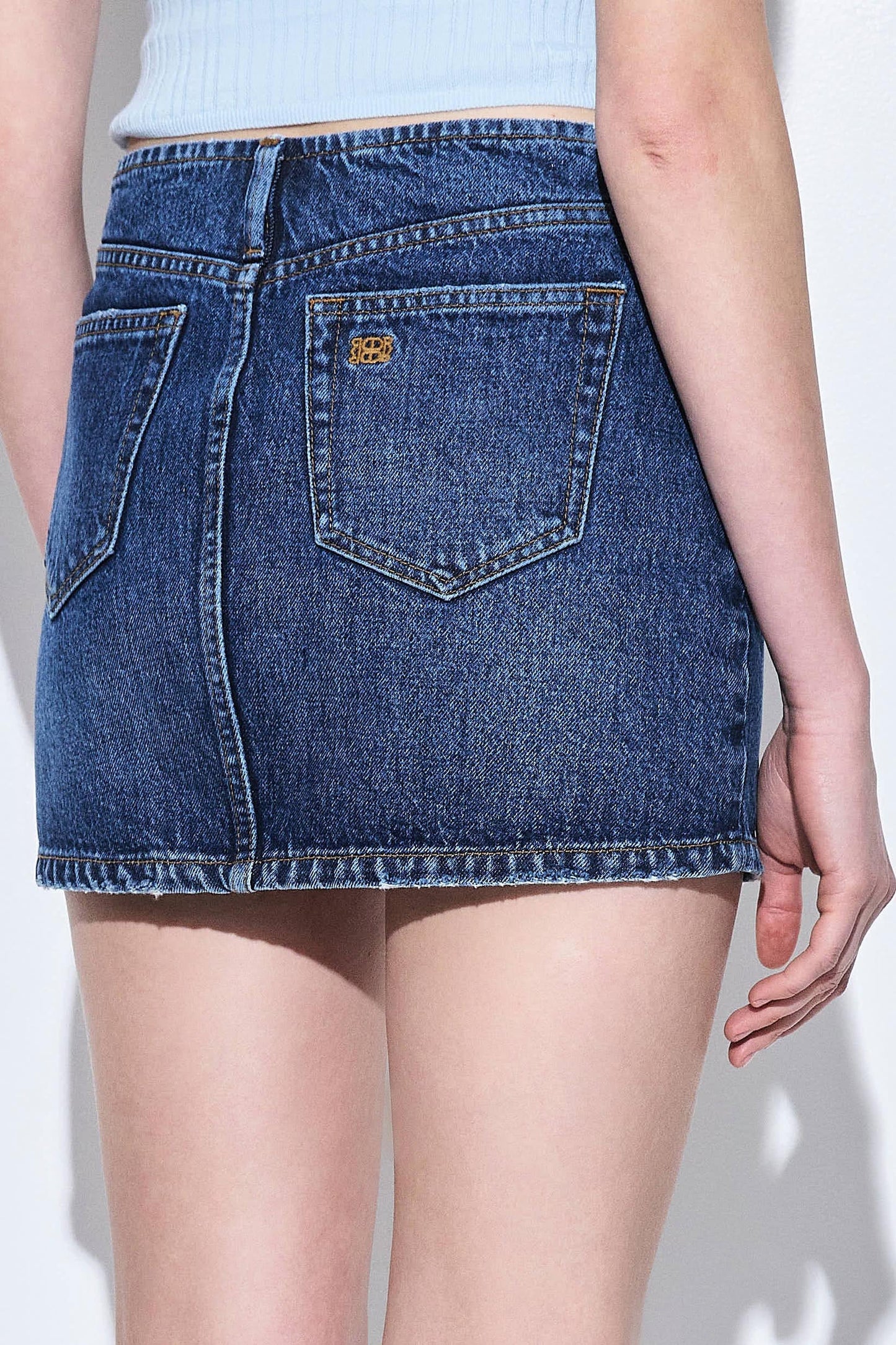 Denim Micro Mini Skirt - Dé Rococo