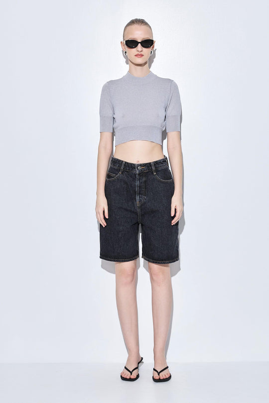 Long Denim Bermuda - Dé Rococo
