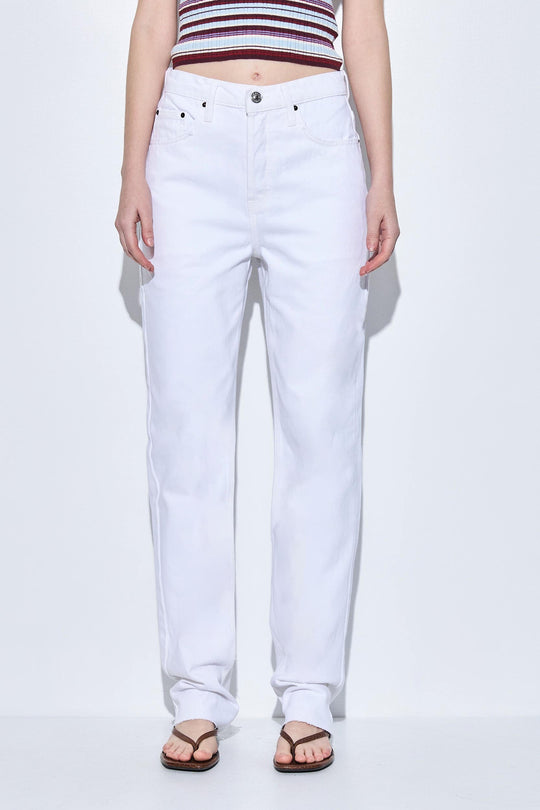 No.6| High Waisted Straight Full Length Denim - Dé Rococo