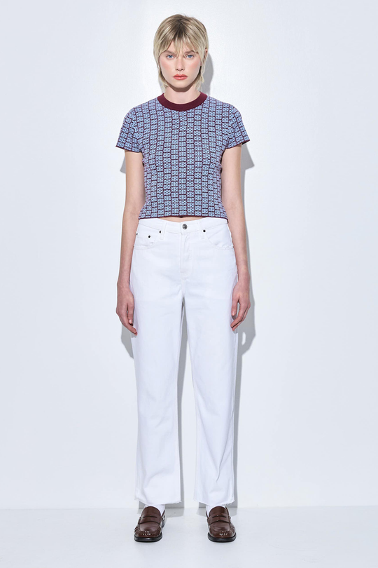 No.5| High Waist Straight Cropped Denim - Dé Rococo