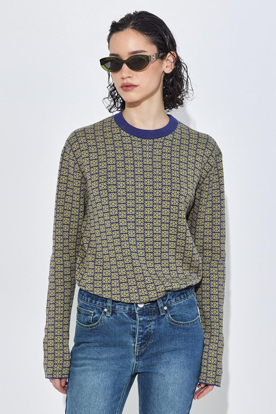 Monogram Long Sleeved Knit - Dé Rococo