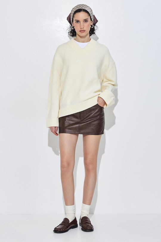 V Neck Oversized Jumper - Dé Rococo