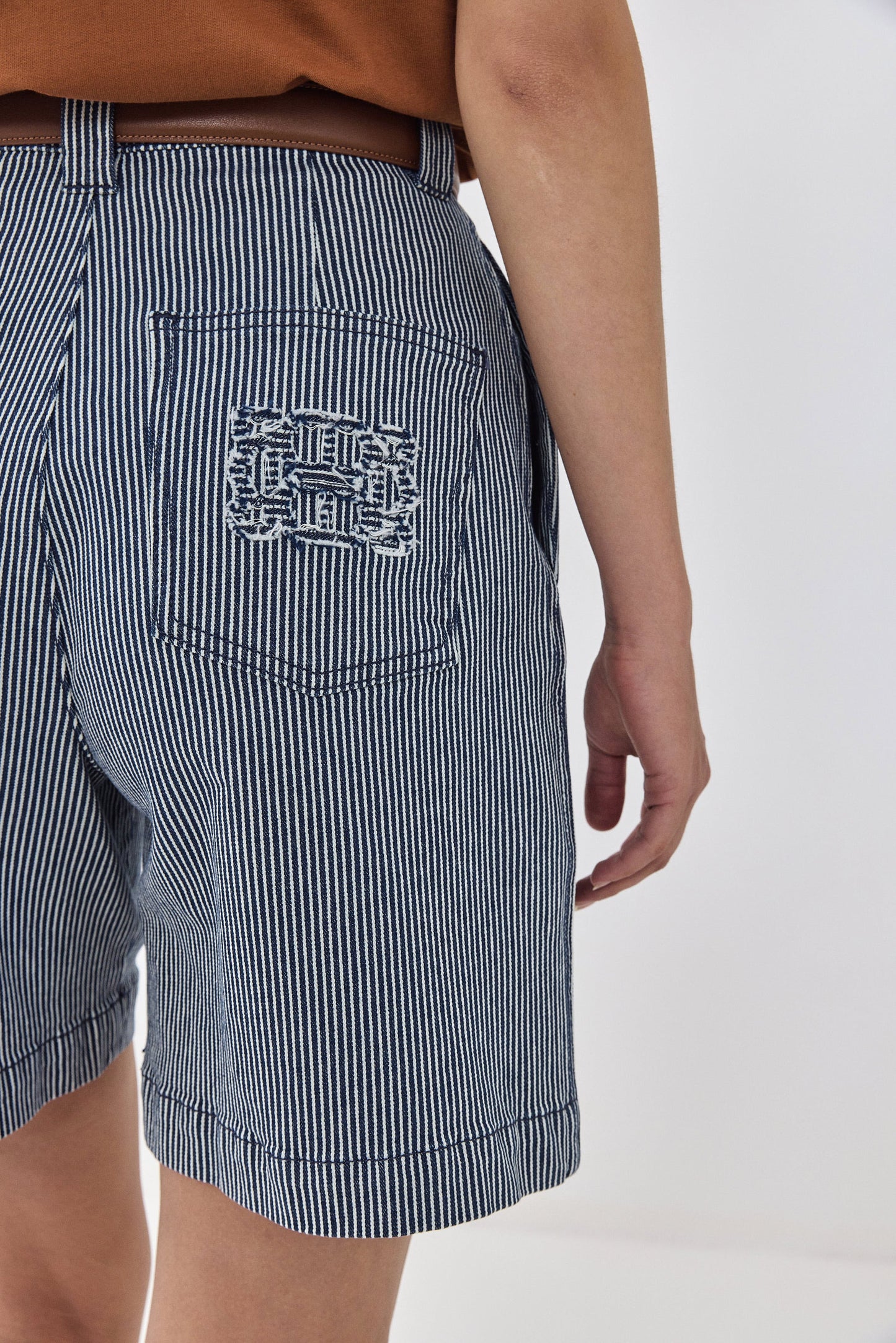 Drill Cotton Wide Leg Bermuda - Dé Rococo