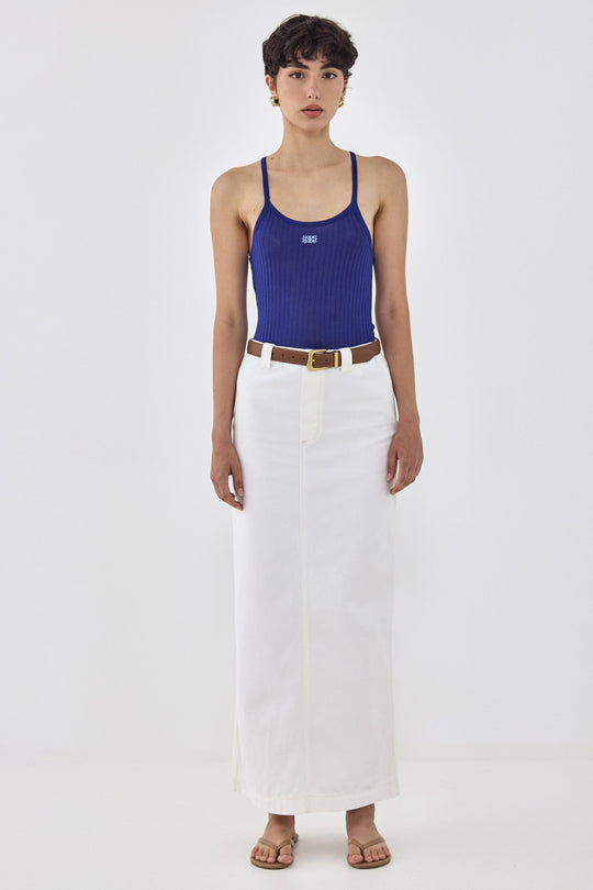 Drill Cotton Maxi Skirt - Dé Rococo