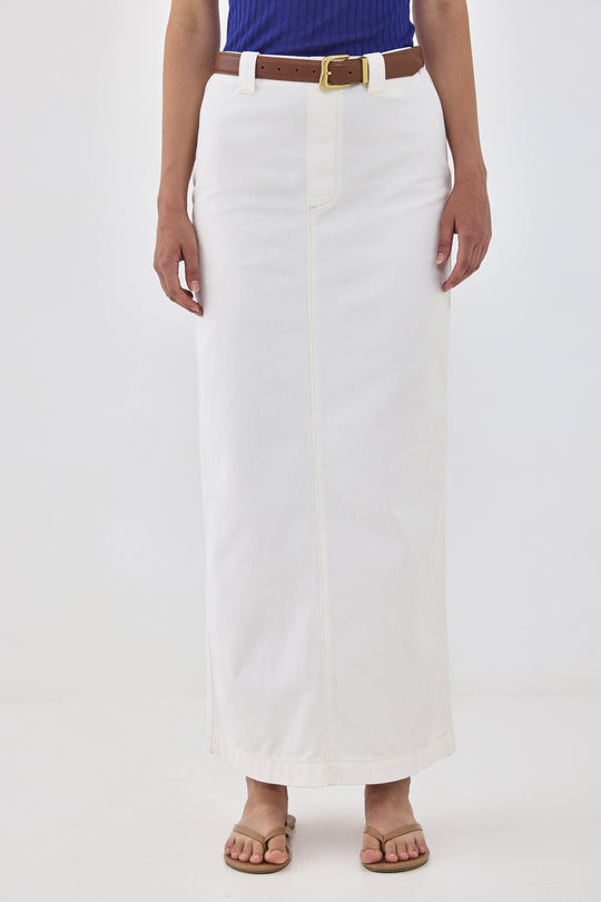 Drill Cotton Maxi Skirt - Dé Rococo