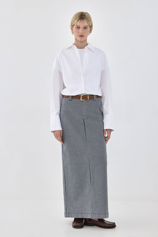 Drill Cotton Maxi Skirt - Dé Rococo