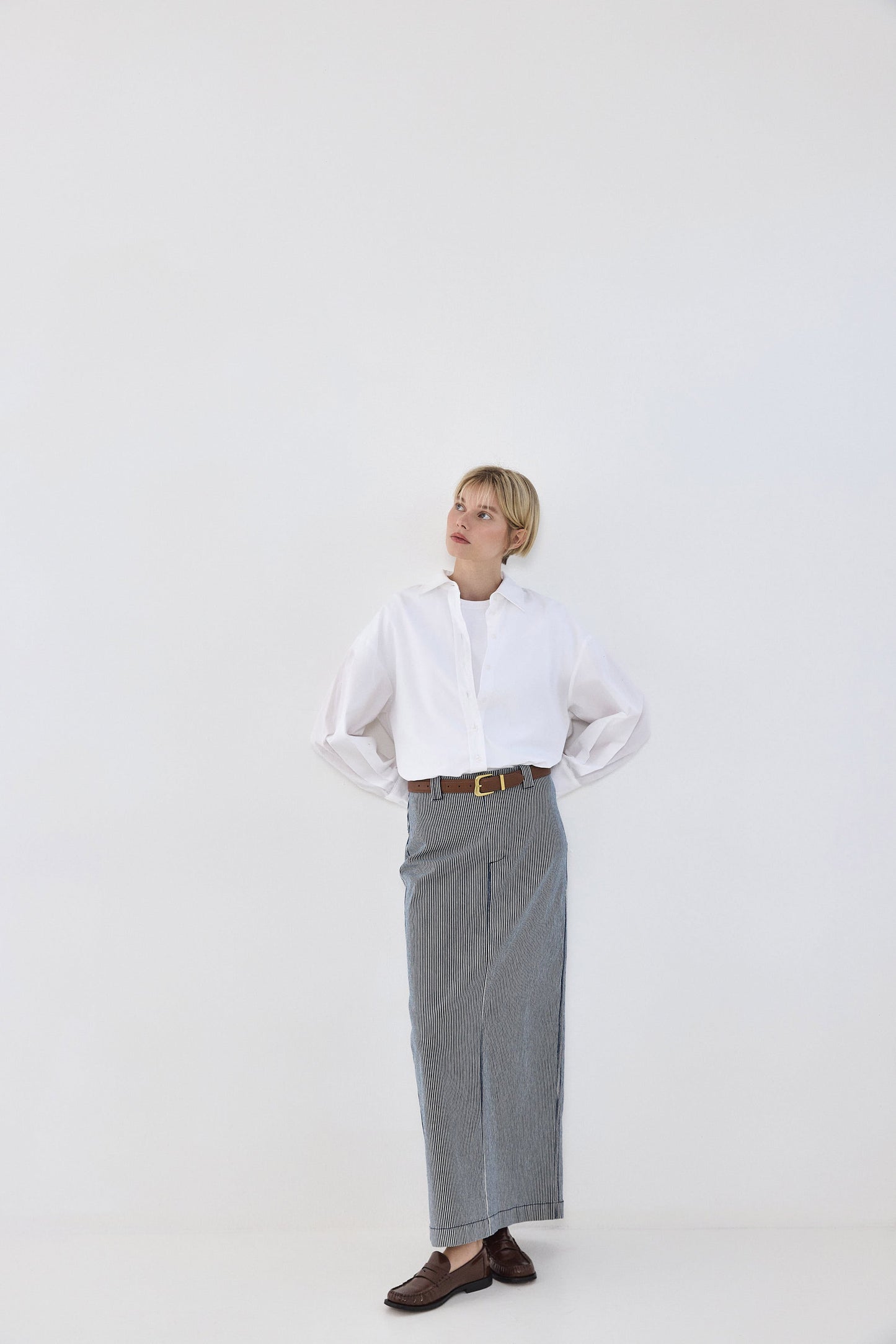 Drill Cotton Maxi Skirt - Dé Rococo