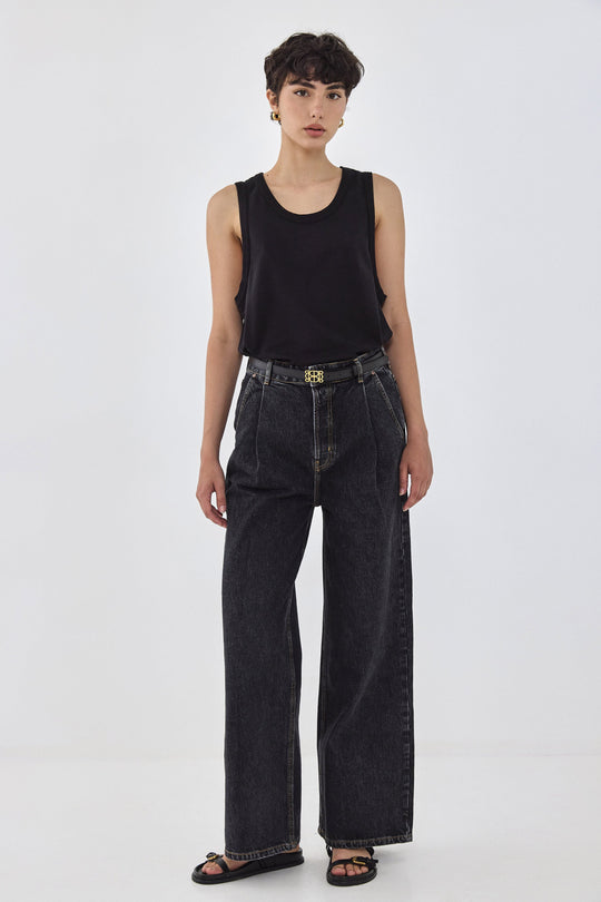 Heavy Cotton Boxy Tank Top - Dé Rococo