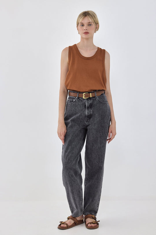 Heavy Cotton Boxy Tank Top - Dé Rococo