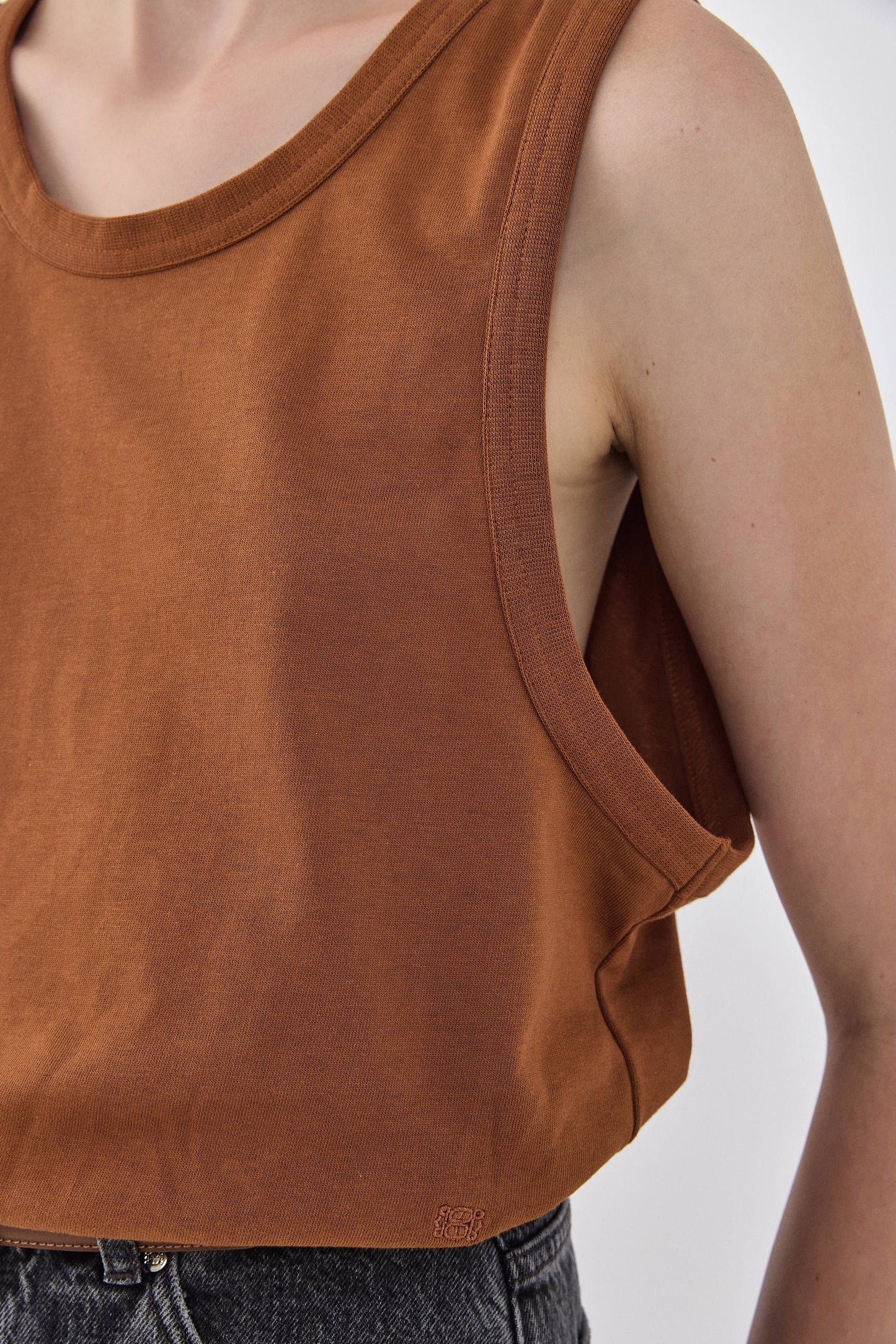 Heavy Cotton Boxy Tank Top - Dé Rococo