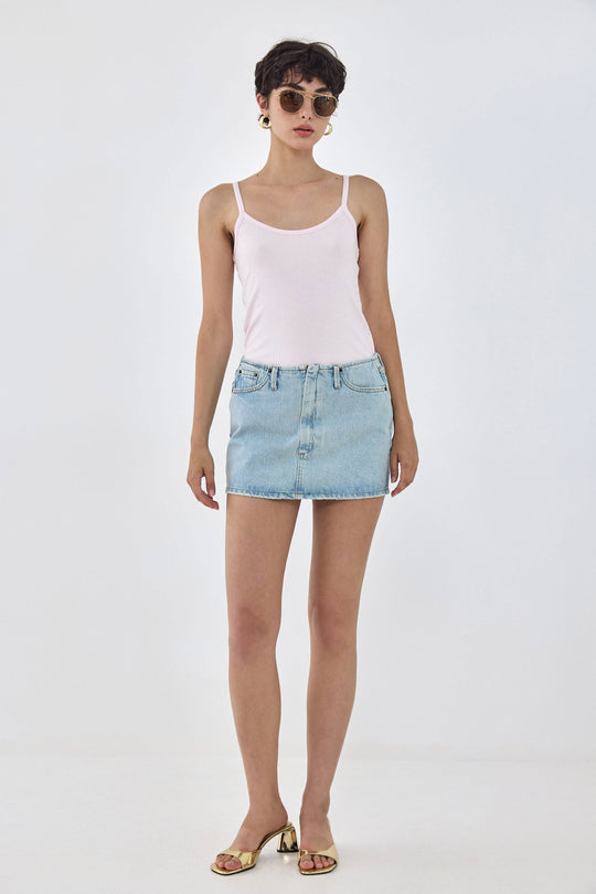 Denim Micro Mini Skirt - Dé Rococo
