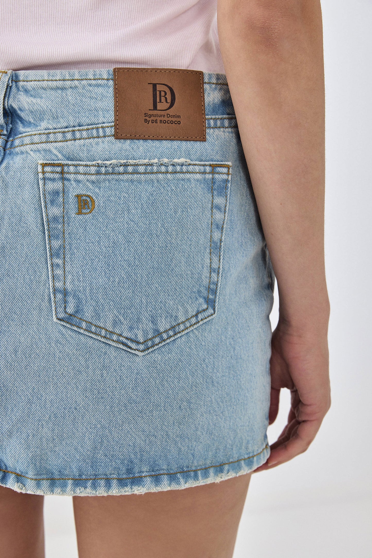 Denim Micro Mini Skirt - Dé Rococo