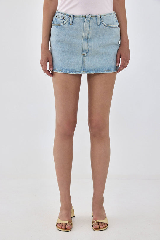 Denim Micro Mini Skirt - Dé Rococo