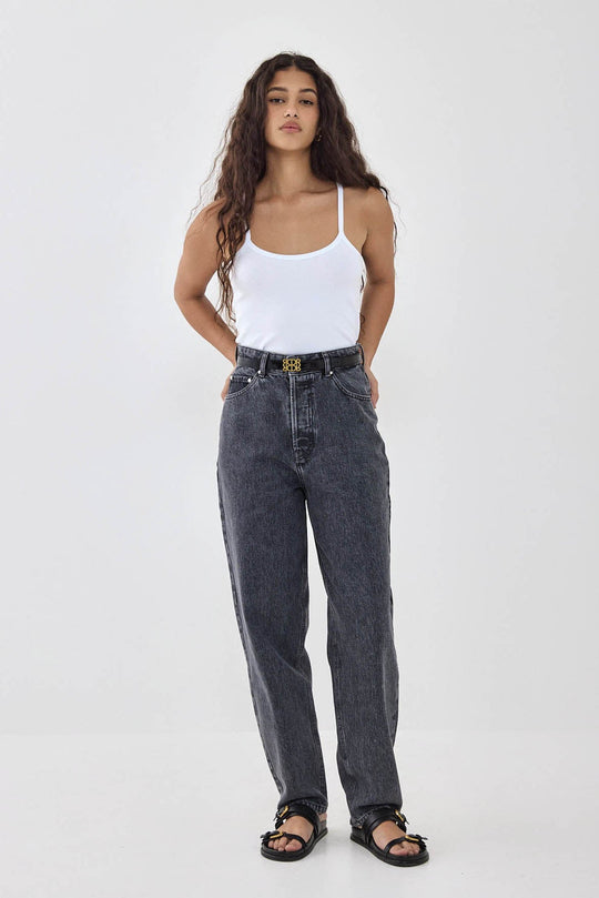 No.13| High Rise Tapered Balloon Denim - Dé Rococo