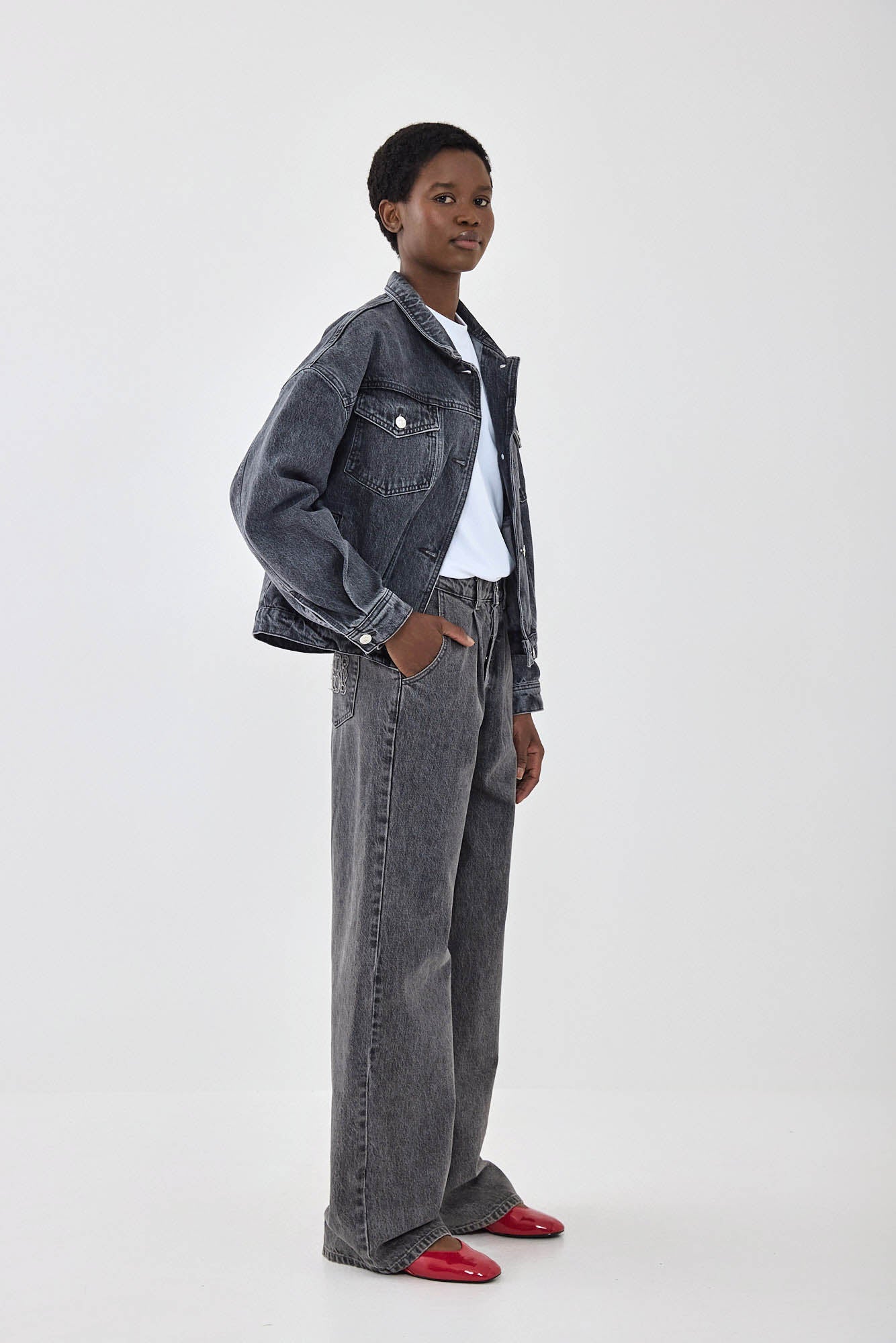 No.12| Limited Edition High Rise Super Wide Denim - Dé Rococo