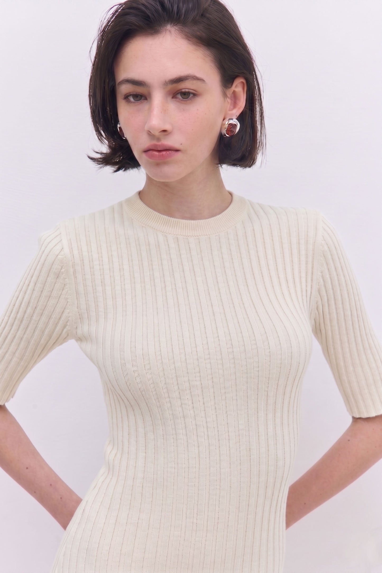 Ribbed Mini Dress - Dé Rococo