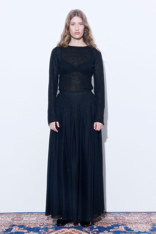 Pleated Maxi Skirt - Dé Rococo