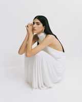 Draped Jersey Maxi Dress