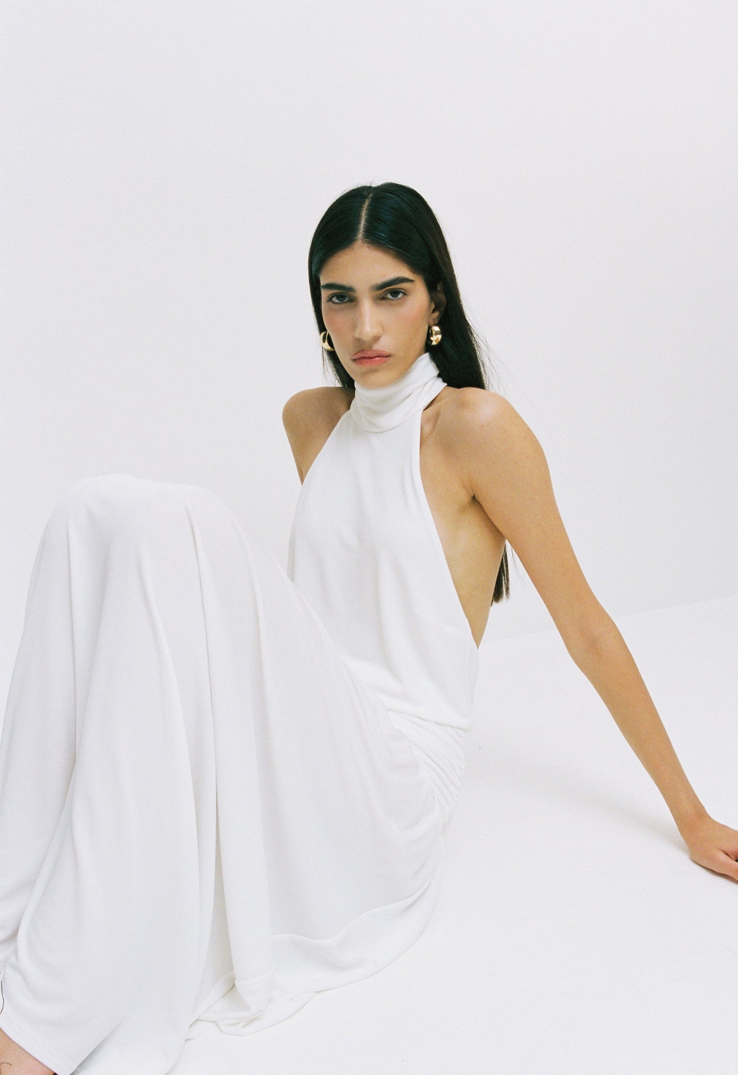 Draped Jersey Maxi Dress - Dé Rococo