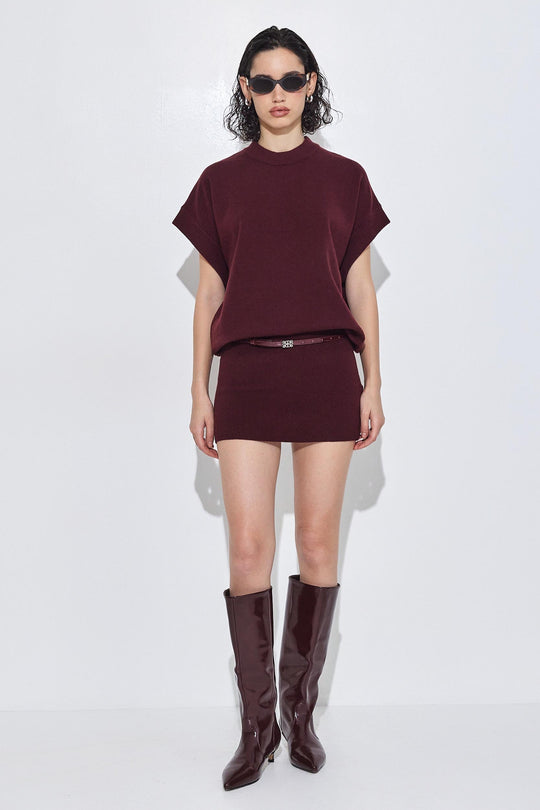 Knitted Volume Mini Dress - Dé Rococo
