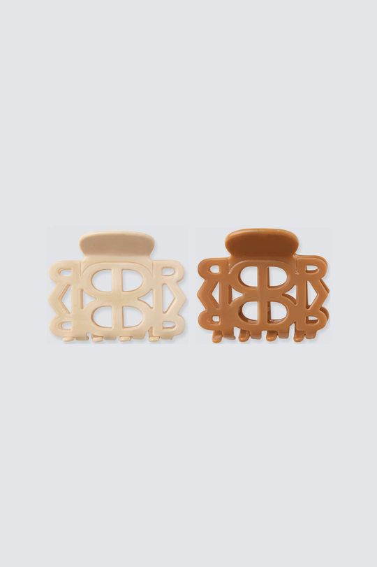 Caramel x Stone Claw Clip Set (2 pieces)