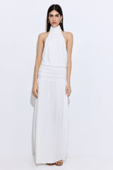Draped Jersey Maxi Dress