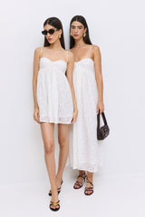 Corset Lace Midi Dress